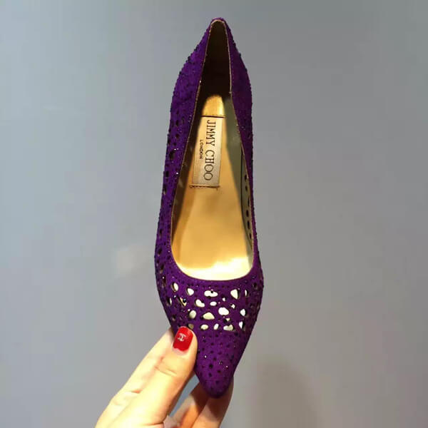 16AW ジミーチュウスーパーコピー Jimmy Choo★ROMY 60 Purple ROMY60TEK